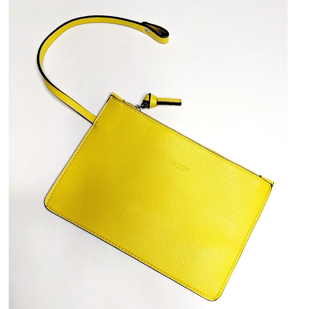 Zara Basic Collection Yellow Wristlet NWOT